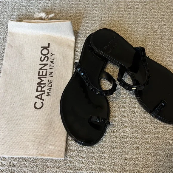 Carmen Sol Maria Flat Jelly Sandals - Picture 2 of 4